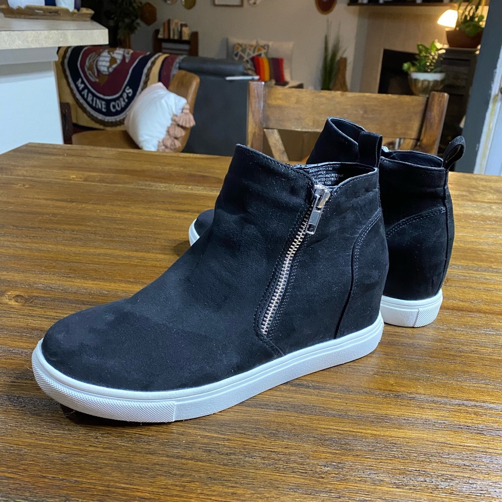 MADDEN GIRL WOMENS PENN SNEAKER - BLACK 8M